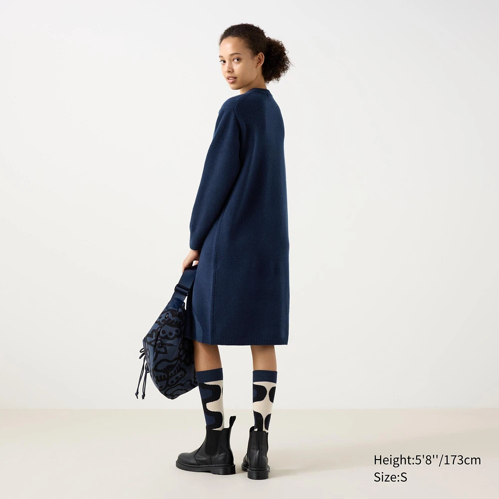 LAMBSWOOL CREW NECK DRESS