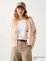 SOUFFLÉ YARN V NECK SHORT CARDIGAN