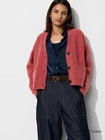 SOUFFLÉ YARN V NECK SHORT CARDIGAN