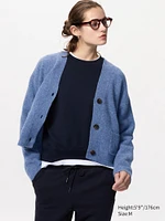 SOUFFLÉ YARN V NECK SHORT CARDIGAN