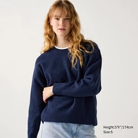 SOUFFLE YARN CREW NECK SWEATER