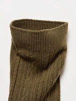 HEATTECH SOCKS (CABLE RIBBED