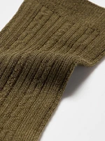 HEATTECH SOCKS (CABLE RIBBED