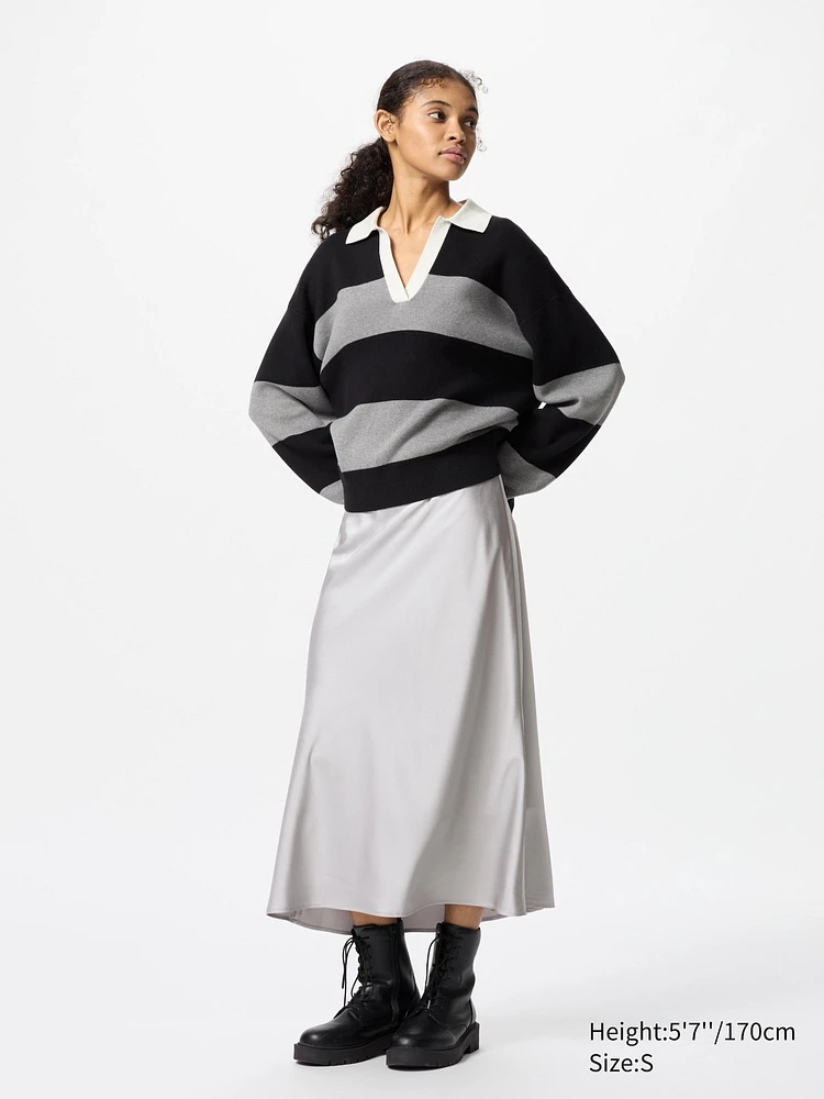 SATIN SKIRT