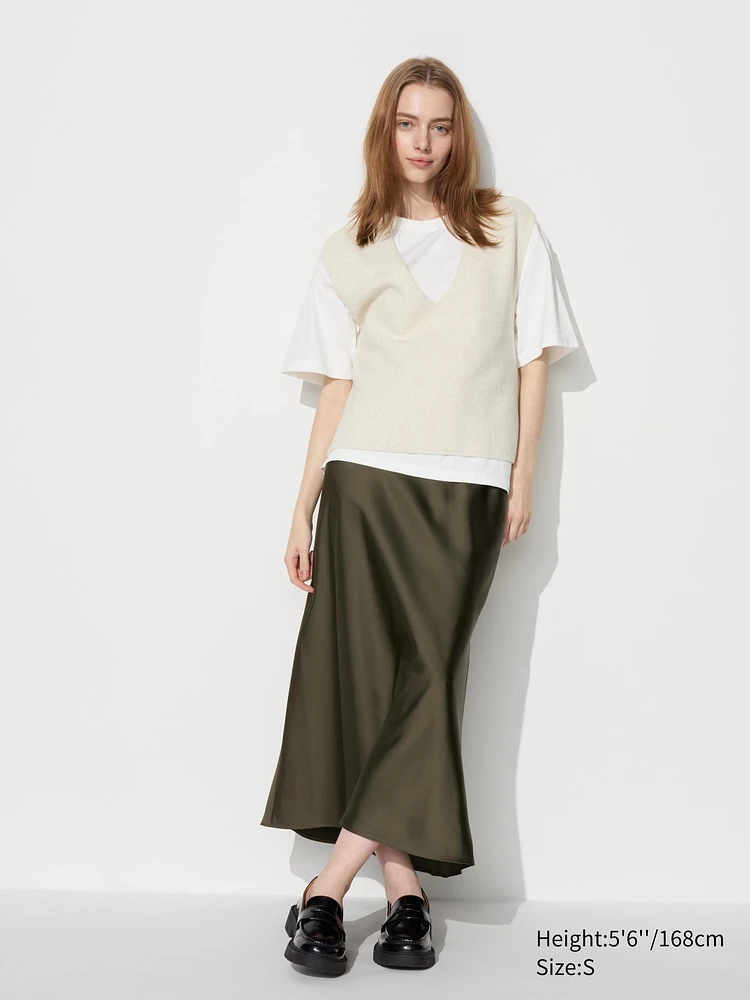SATIN SKIRT