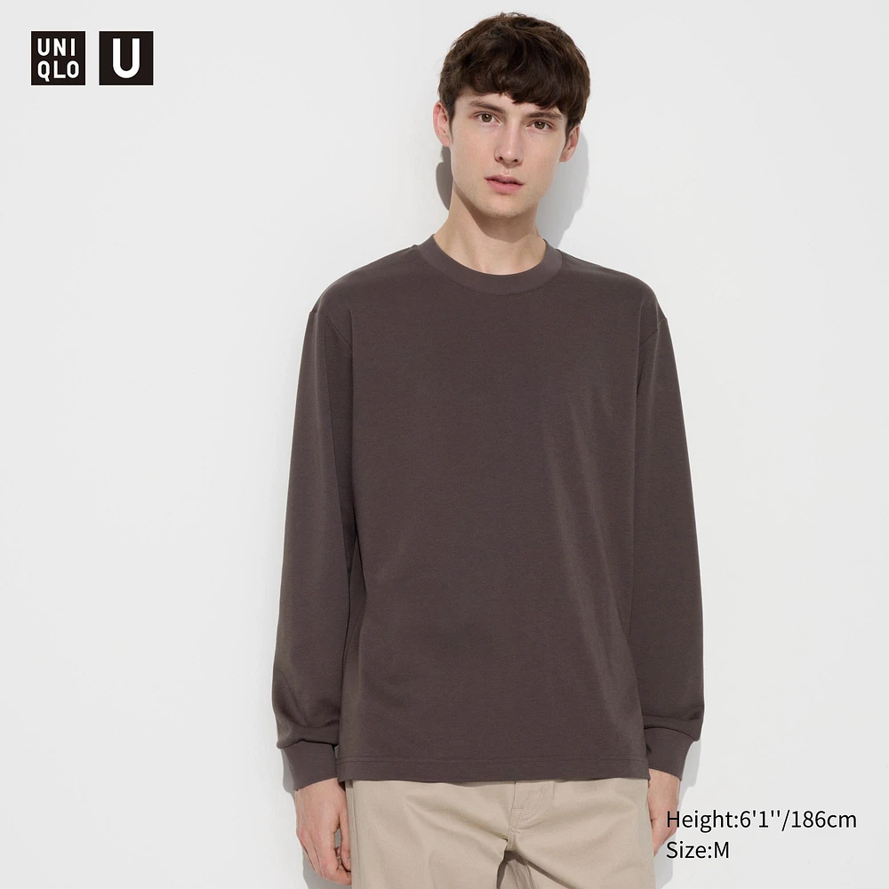 AIRism COTTON CREW NECK T-SHIRT LONG SLEEVE