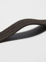 LEATHER COMBINATION MESH BELT