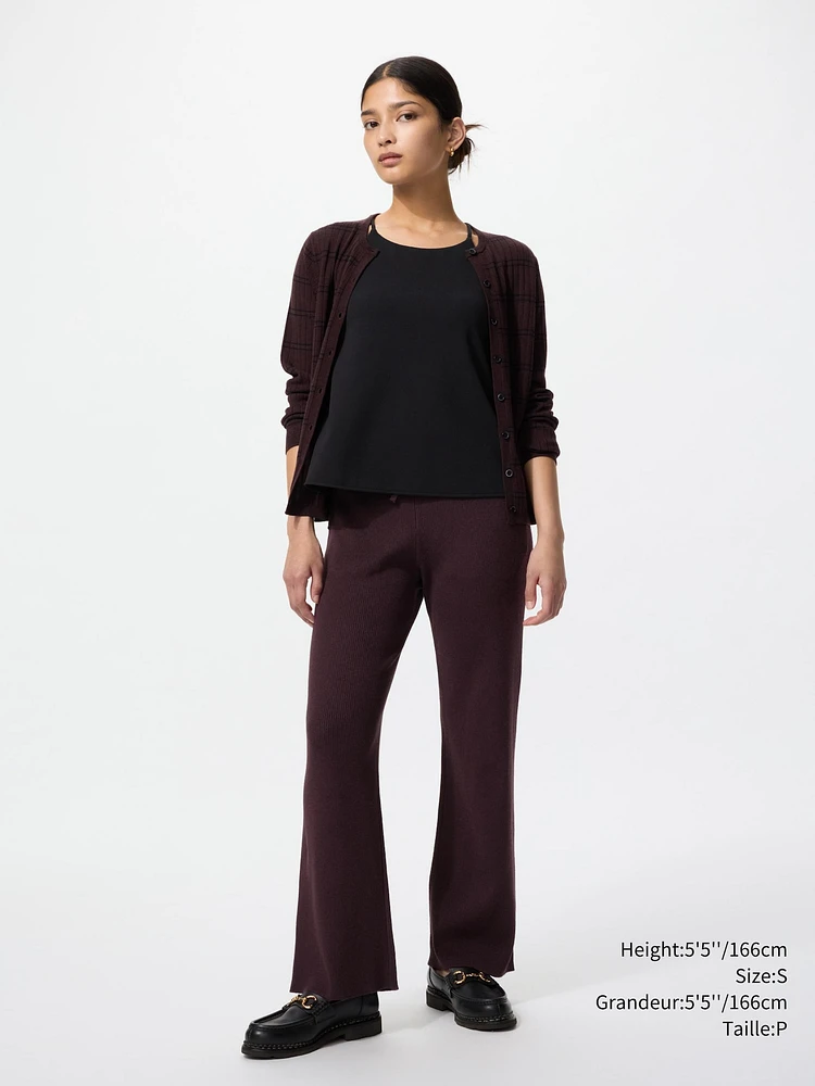WASHABLE KNIT RIBBED PANTS