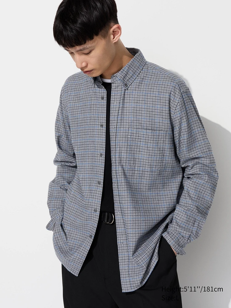 FLANNEL CHECKED LONG SLEEVE SHIRT