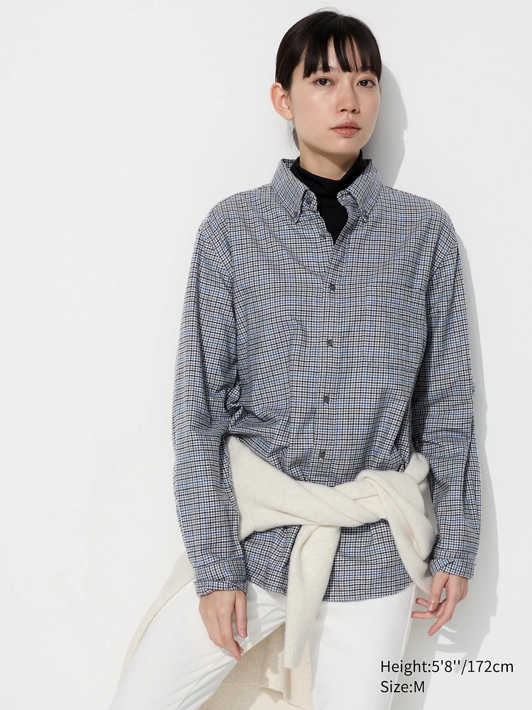 FLANNEL CHECKED LONG SLEEVE SHIRT