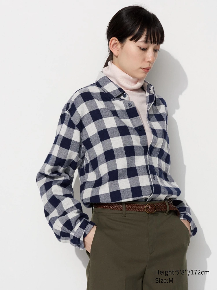 FLANNEL CHECKED LONG SLEEVE SHIRT