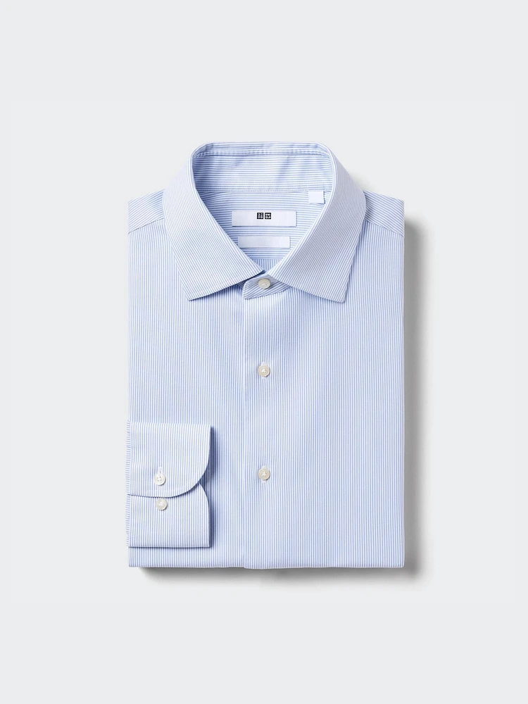 SUPER NON IRON SLIM FIT SHIRT | SEMI-WIDE COLLAR