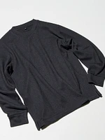 SOFT KNITTED FLEECE CREW NECK T-SHIRT