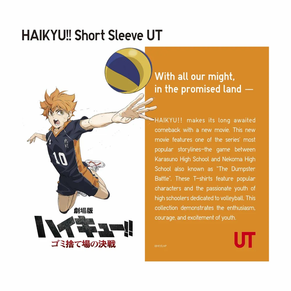 HAIKYU!! UT (SHORT SLEEVE GRAPHIC T-SHIRT)