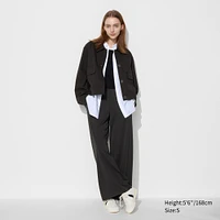 CREPE JERSEY STRAIGHT PANTS