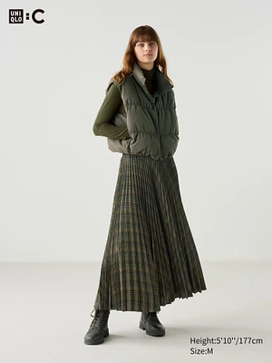 PLEATED LONG SKIRT