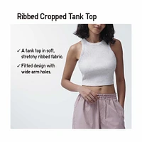 RIBBED CROPPED RINGER TANK TOP