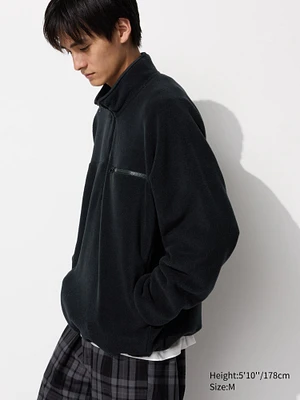 FLEECE OVERSIZED HALF-ZIP JACKET