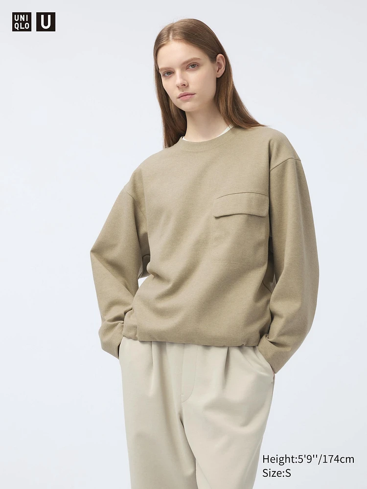 BRUSHED JERSEY PULLOVER