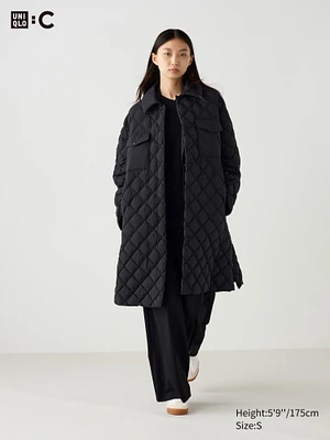 PUFFTECH QUILTED OVERSIZED COAT