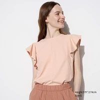 RUFFLE SLEEVE T-SHIRT