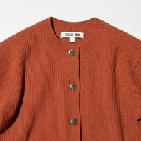 LAMBSWOOL CREW NECK CARDIGAN