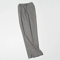 TWEED PLEATED TAPERED PANTS