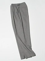 TWEED PLEATED TAPERED PANTS