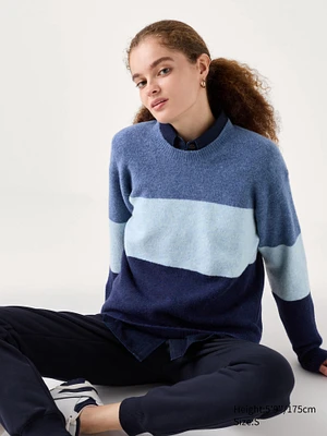 SOUFFLE YARN CREW NECK SWEATER