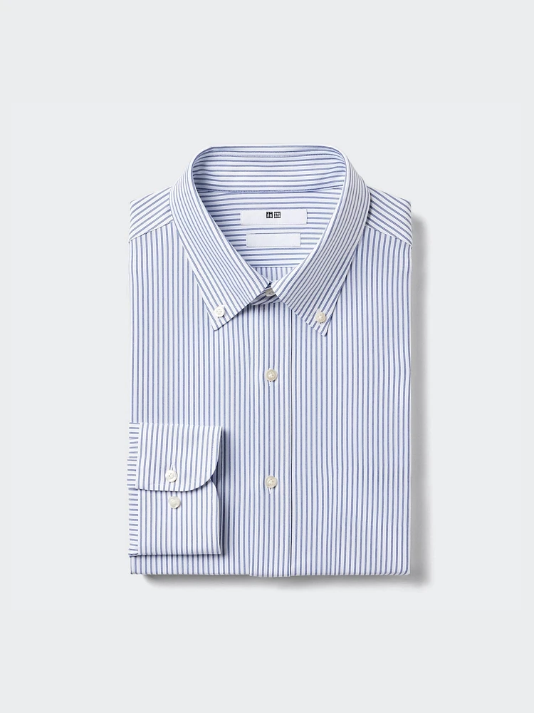 SUPER NON IRON JERSEY SLIM FIT SHIRT | BUTTON DOWN COLLAR