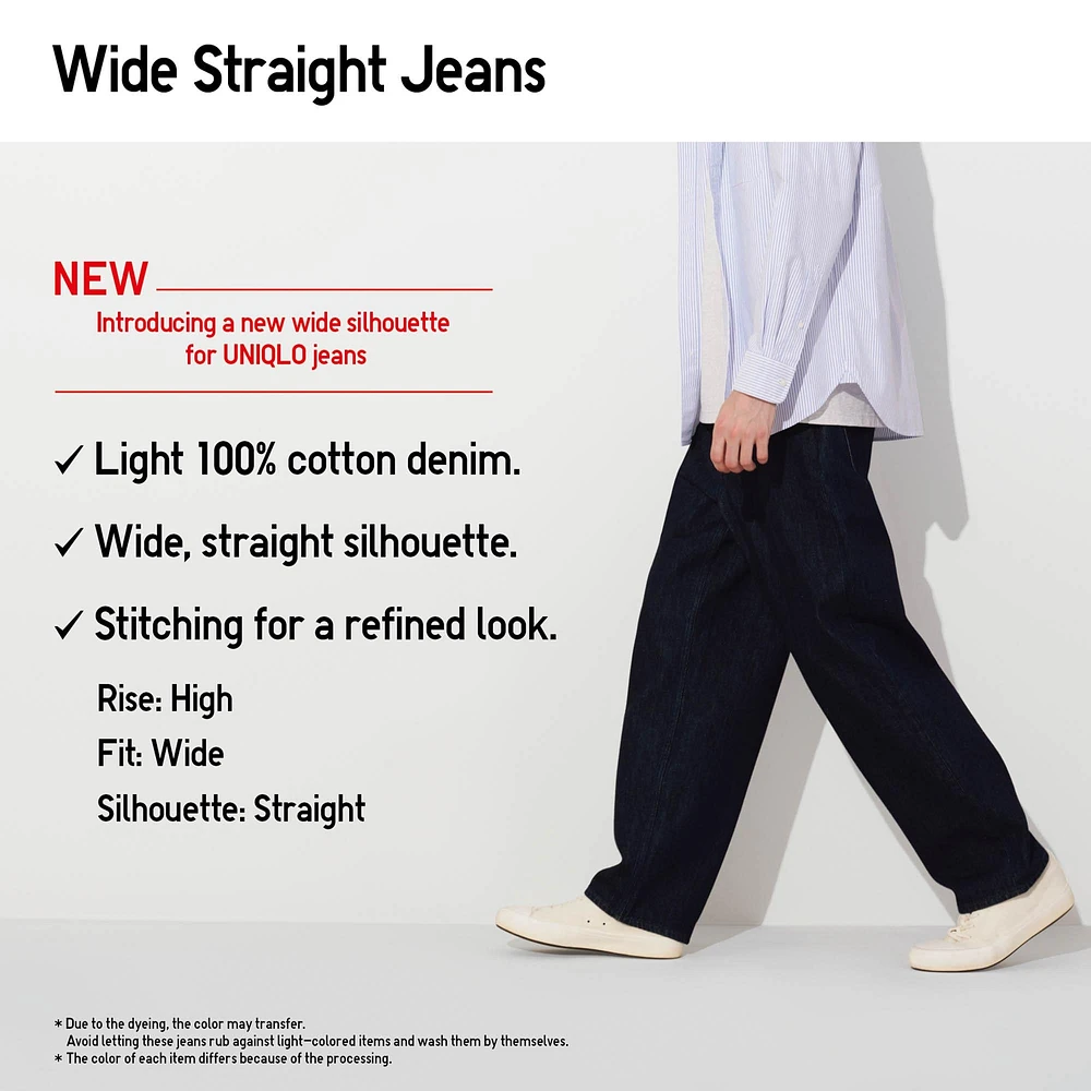 WIDE STRAIGHT JEANS | LONG 33 INCH