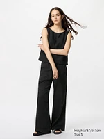 LINEN BLEND EASY PANTS