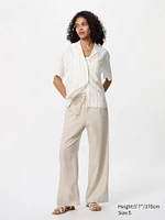 LINEN BLEND EASY PANTS