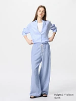 LINEN BLEND EASY PANTS