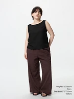 LINEN BLEND EASY PANTS