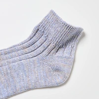 MIX YARN SHORT SOCKS | 3 PAIRS