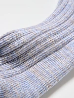 MIX YARN SHORT SOCKS | 3 PAIRS