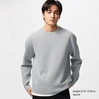 WASHABLE MILANO RIBBED CREW NECK SWEATER