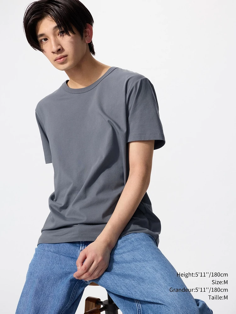 AIRism COTTON CREW NECK T-SHIRT