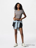 AIRism SOFT CROPPED T SHORT SLEEVE