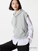 SWEAT SLEEVELESS HOODIE