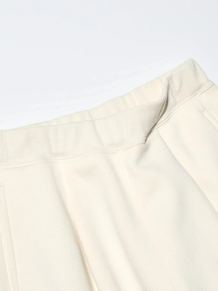 PILE LINED WIDE SWEATPANTS