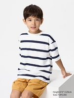 AIRism COTTON STRIPED CREW NECK T-SHIRT