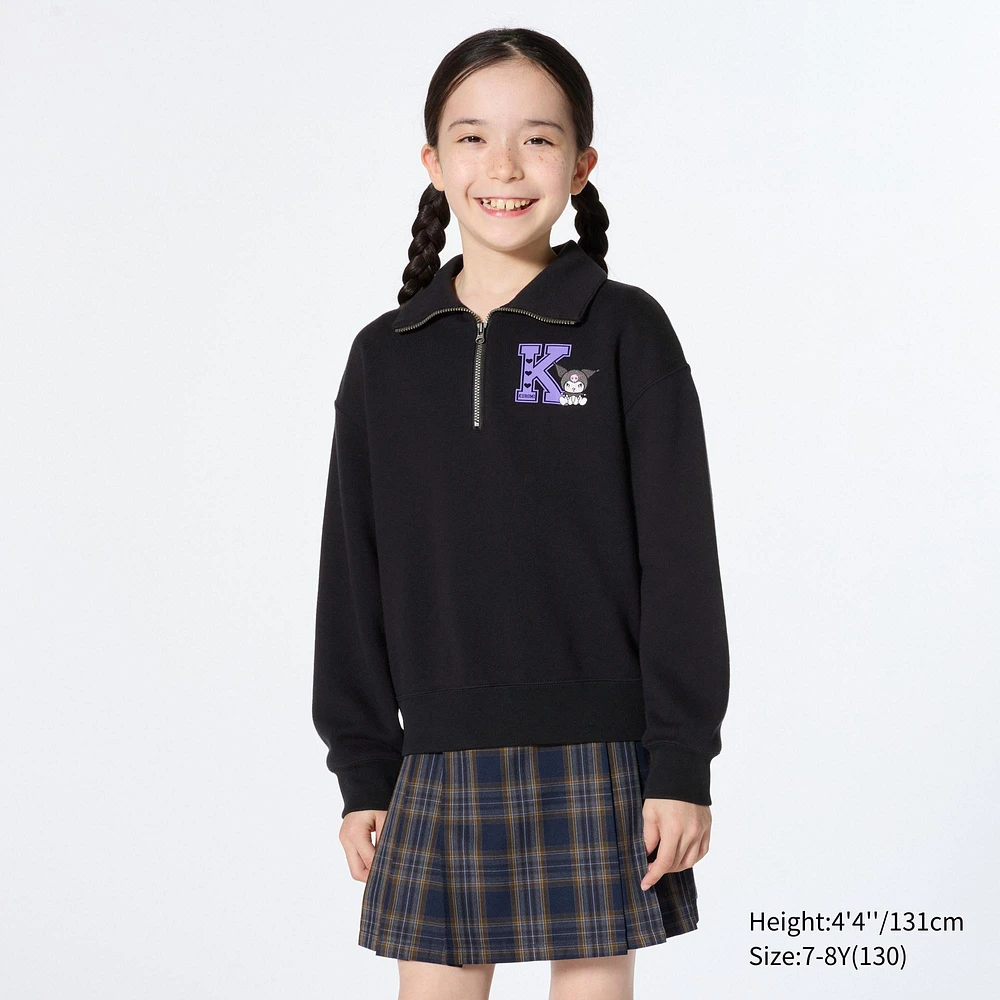 SANRIO HALF-ZIP PULLOVER SWEATSHIRT