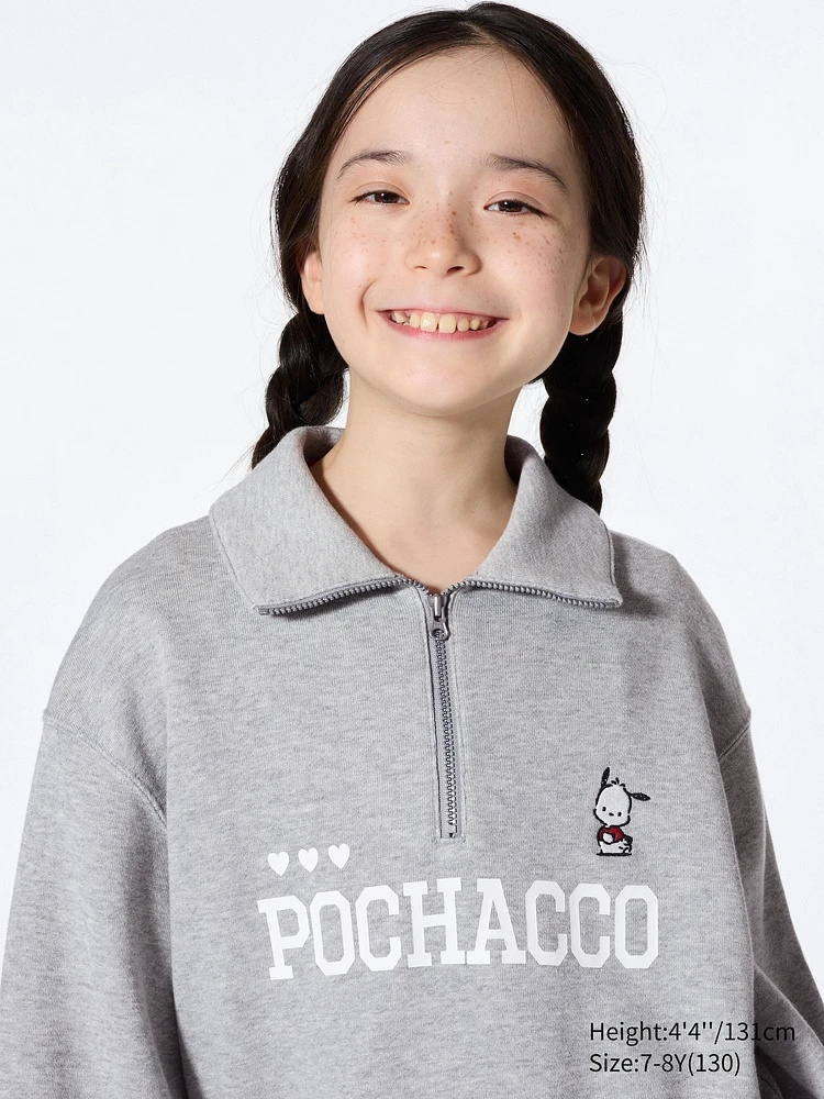 SANRIO HALF-ZIP PULLOVER SWEATSHIRT