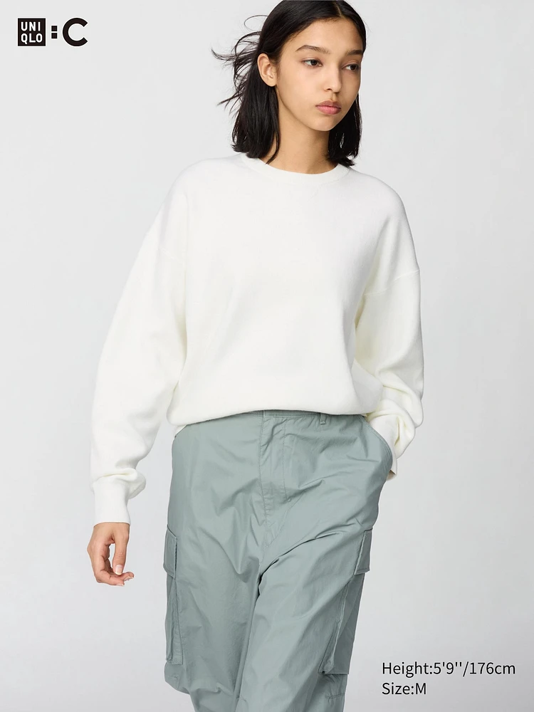 SMOOTH COTTON CREW NECK SWEATER