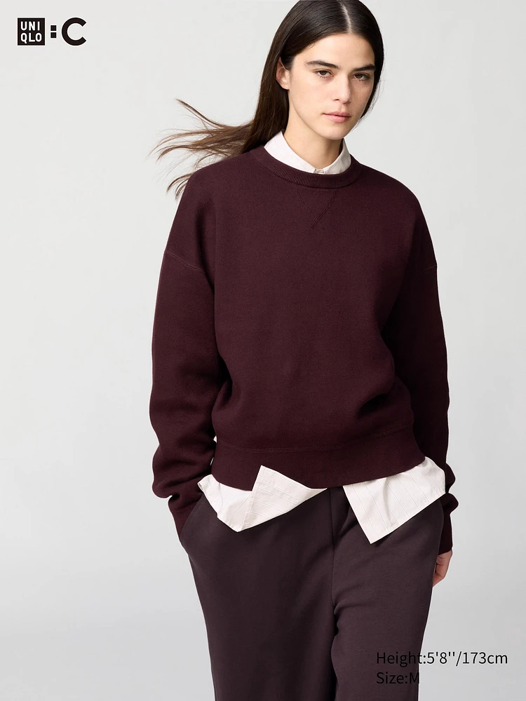 SMOOTH COTTON CREW NECK SWEATER