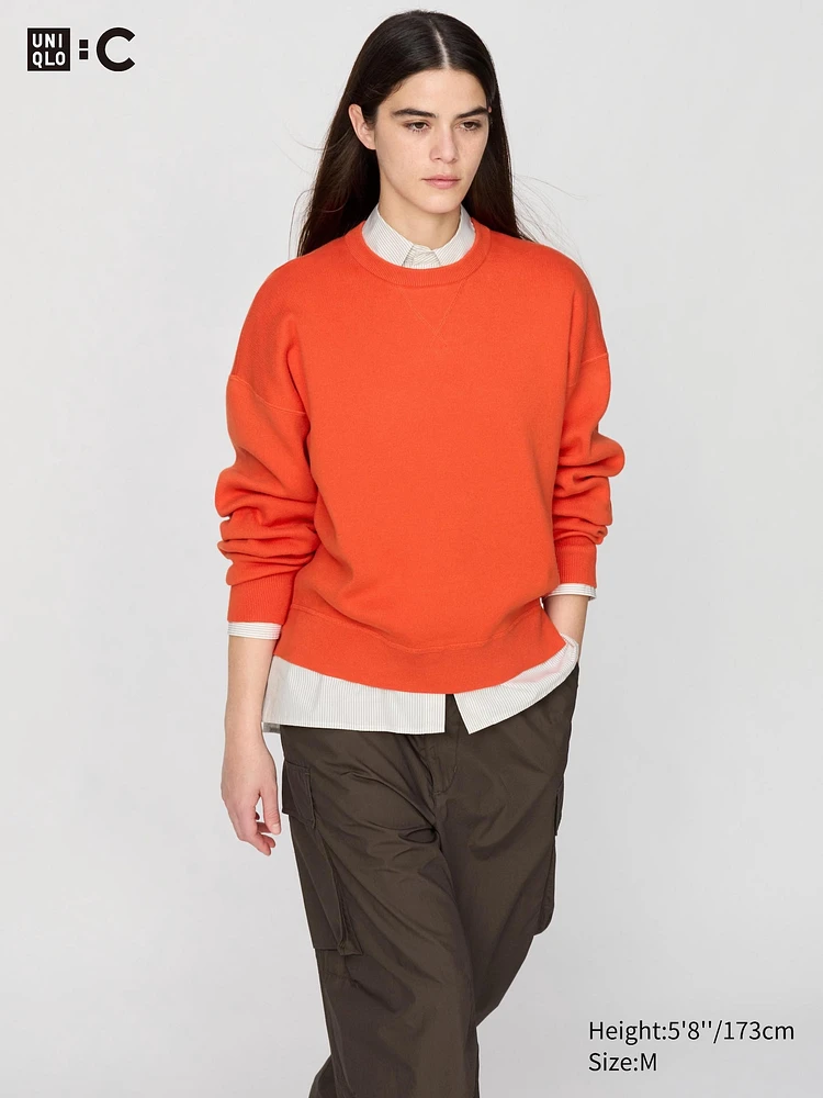 SMOOTH COTTON CREW NECK SWEATER