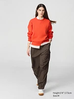 SMOOTH COTTON CREW NECK SWEATER