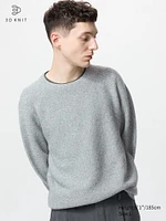 3D KNIT CREW NECK SWEATER